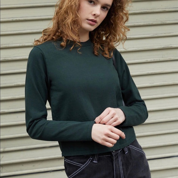 Brandy Melville Tops - Brandy Melville+Long Sleeve+Green+💯Cotton+Thermal
